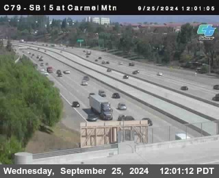 NB 15 at Carmel Mountain Rd.