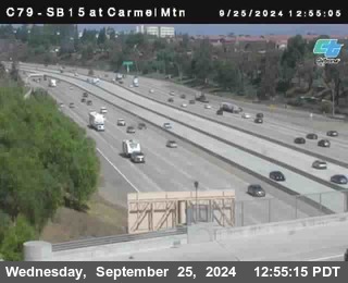 NB 15 at Carmel Mountain Rd.