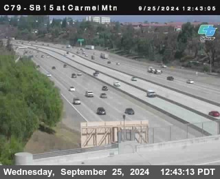 NB 15 at Carmel Mountain Rd.