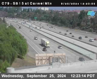 NB 15 at Carmel Mountain Rd.