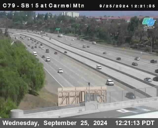 NB 15 at Carmel Mountain Rd.