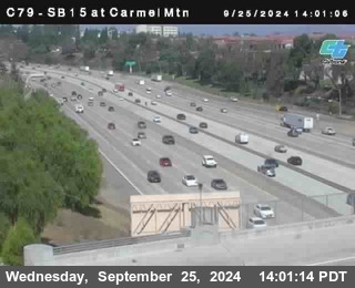 NB 15 at Carmel Mountain Rd.