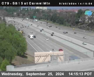 NB 15 at Carmel Mountain Rd.