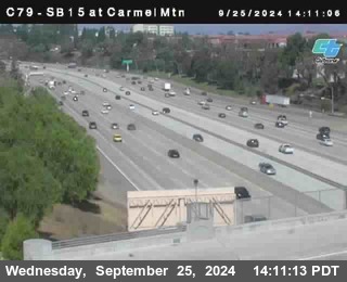 NB 15 at Carmel Mountain Rd.