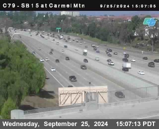 NB 15 at Carmel Mountain Rd.