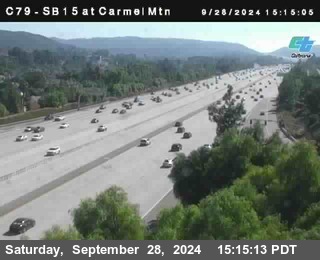 NB 15 at Carmel Mountain Rd.