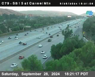 NB 15 at Carmel Mountain Rd.