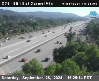 NB 15 at Carmel Mountain Rd.