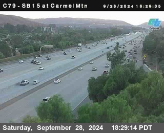 NB 15 at Carmel Mountain Rd.