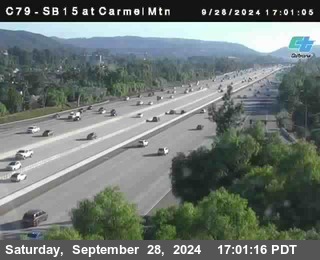 NB 15 at Carmel Mountain Rd.