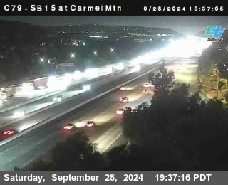 NB 15 at Carmel Mountain Rd.