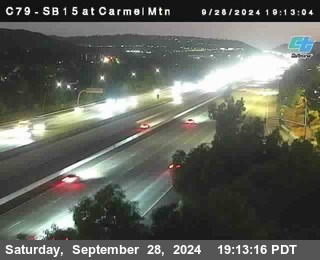 NB 15 at Carmel Mountain Rd.