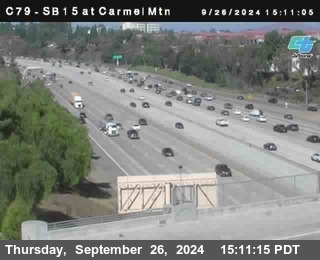 NB 15 at Carmel Mountain Rd.