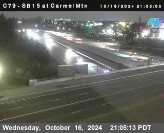 NB 15 at Carmel Mountain Rd.