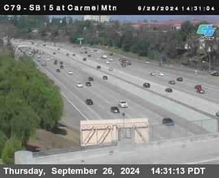 NB 15 at Carmel Mountain Rd.