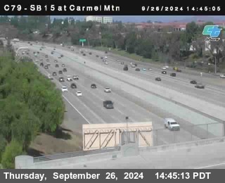 NB 15 at Carmel Mountain Rd.