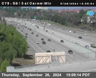 NB 15 at Carmel Mountain Rd.