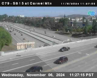 NB 15 at Carmel Mountain Rd.