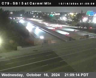 NB 15 at Carmel Mountain Rd.