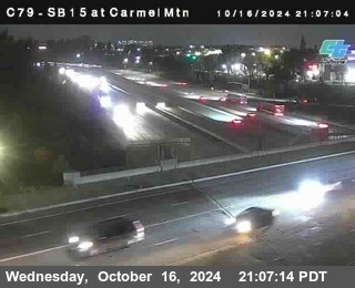 NB 15 at Carmel Mountain Rd.