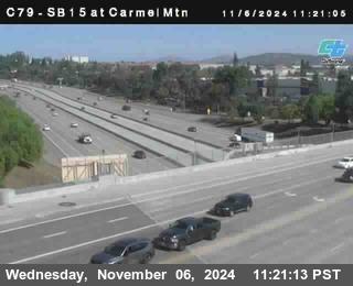 NB 15 at Carmel Mountain Rd.