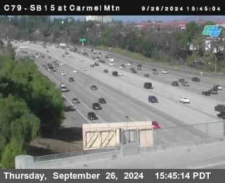 NB 15 at Carmel Mountain Rd.