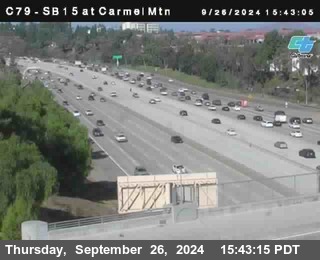 NB 15 at Carmel Mountain Rd.