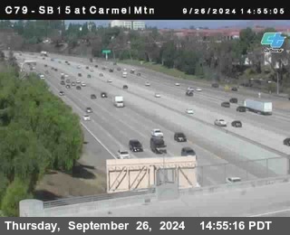 NB 15 at Carmel Mountain Rd.