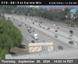 NB 15 at Carmel Mountain Rd.