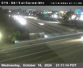 NB 15 at Carmel Mountain Rd.