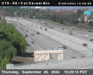 NB 15 at Carmel Mountain Rd.