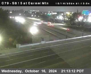 NB 15 at Carmel Mountain Rd.