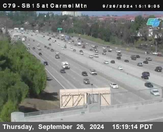 NB 15 at Carmel Mountain Rd.