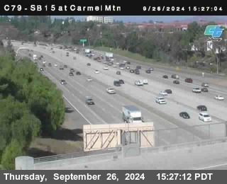 NB 15 at Carmel Mountain Rd.