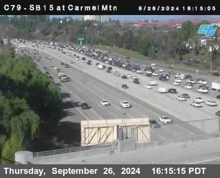 NB 15 at Carmel Mountain Rd.