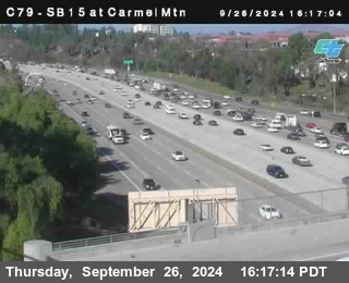 NB 15 at Carmel Mountain Rd.