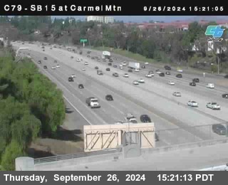 NB 15 at Carmel Mountain Rd.