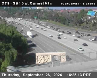 NB 15 at Carmel Mountain Rd.