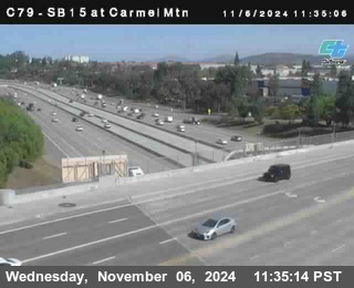 NB 15 at Carmel Mountain Rd.