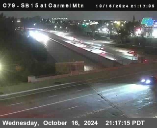 NB 15 at Carmel Mountain Rd.