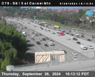 NB 15 at Carmel Mountain Rd.