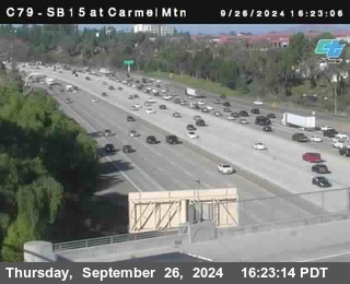 NB 15 at Carmel Mountain Rd.