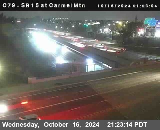 NB 15 at Carmel Mountain Rd.