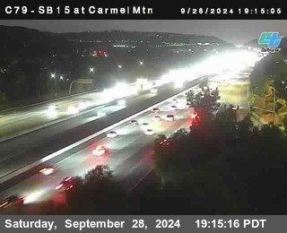 NB 15 at Carmel Mountain Rd.