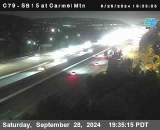 NB 15 at Carmel Mountain Rd.