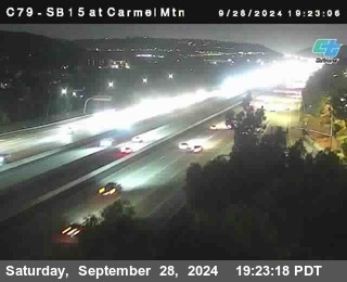 NB 15 at Carmel Mountain Rd.