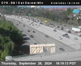 NB 15 at Carmel Mountain Rd.