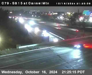 NB 15 at Carmel Mountain Rd.