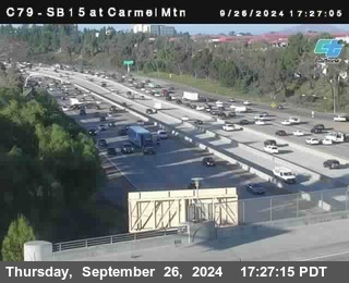 NB 15 at Carmel Mountain Rd.