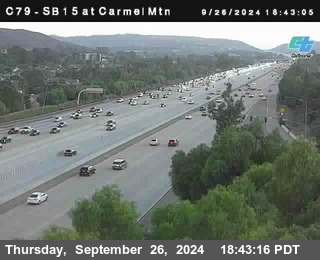 NB 15 at Carmel Mountain Rd.